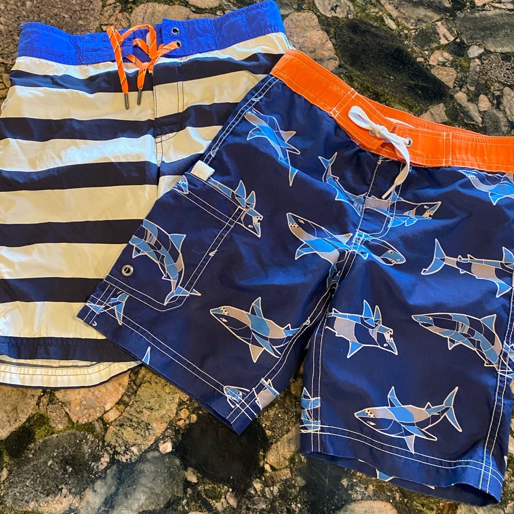 Boys swim board shorts size 8 - 2 Pairs